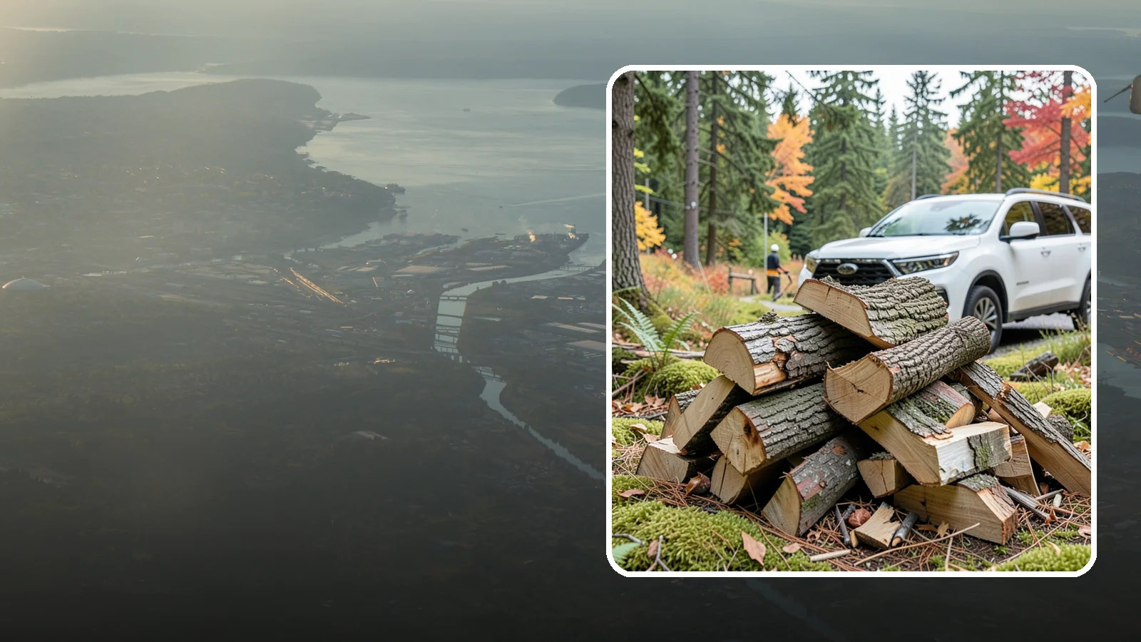 Fatwood in Fife, Pierce County, WA - Resin-rich fatwood that ignites easily and burns hot to start fires even in soggy conditions.
