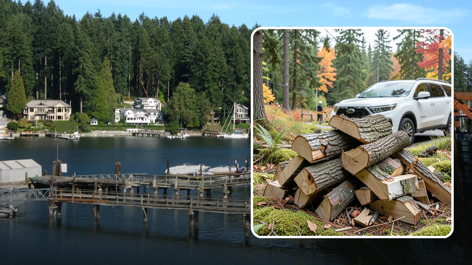Fatwood in Gig Harbor, Pierce County, WA - Resin-rich fatwood that ignites easily and burns hot to start fires even in soggy conditions.