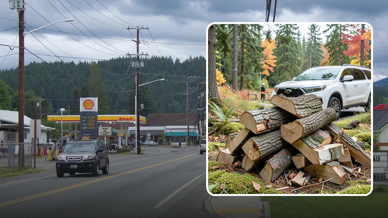 Fatwood in Granite Falls, Snohomish County, WA - Resin-rich fatwood that ignites easily and burns hot to start fires even in soggy conditions.