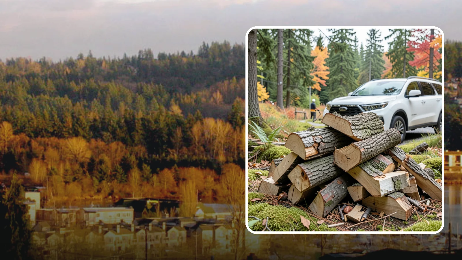 Fatwood in Kenmore, King County, WA - Resin-rich fatwood that ignites easily and burns hot to start fires even in soggy conditions.