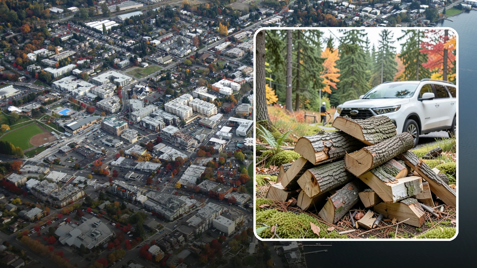 Fatwood in Kirkland, King County, WA - Resin-rich fatwood that ignites easily and burns hot to start fires even in soggy conditions.