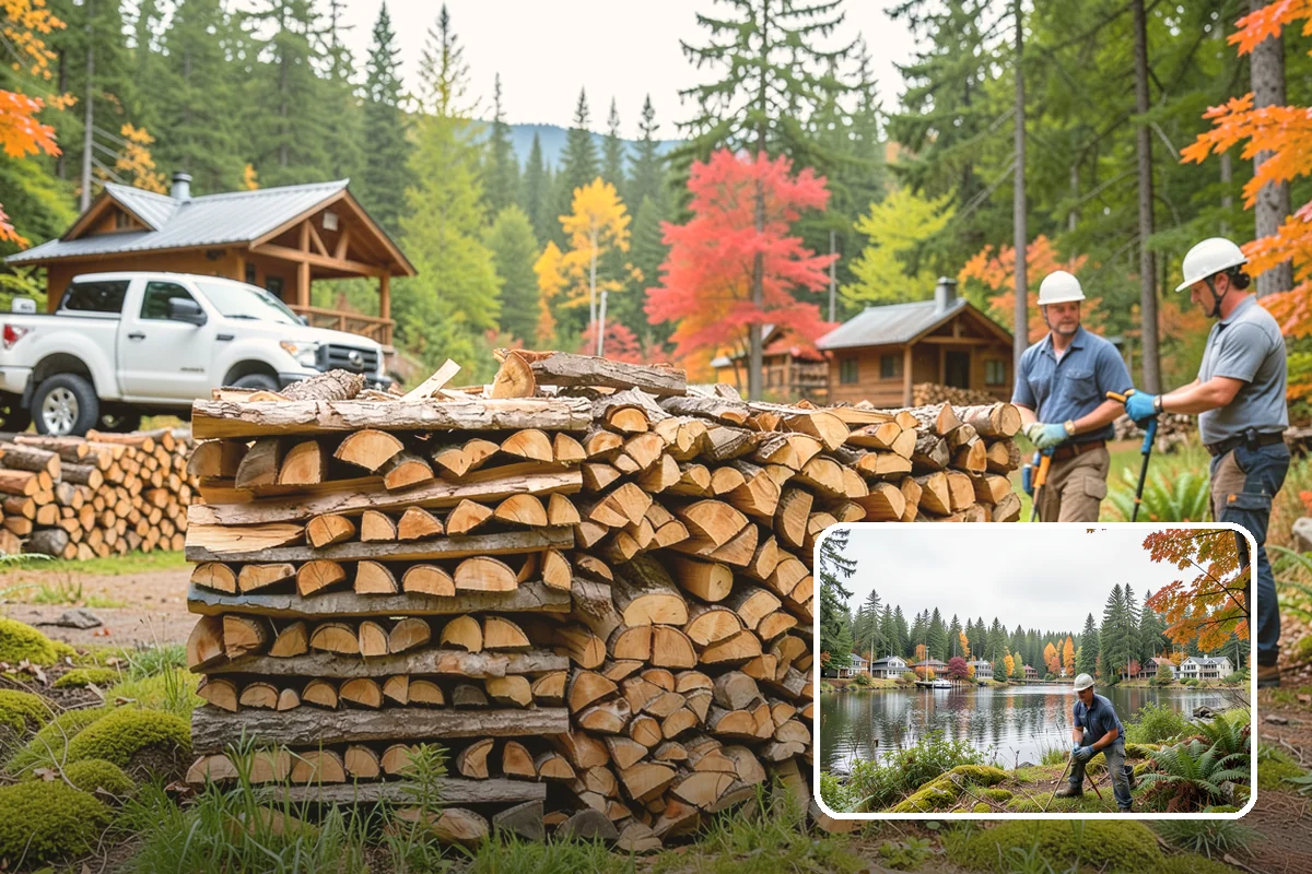 Fatwood in La Conner, Skagit County, WA - Resin content ignites quickly and burns hot