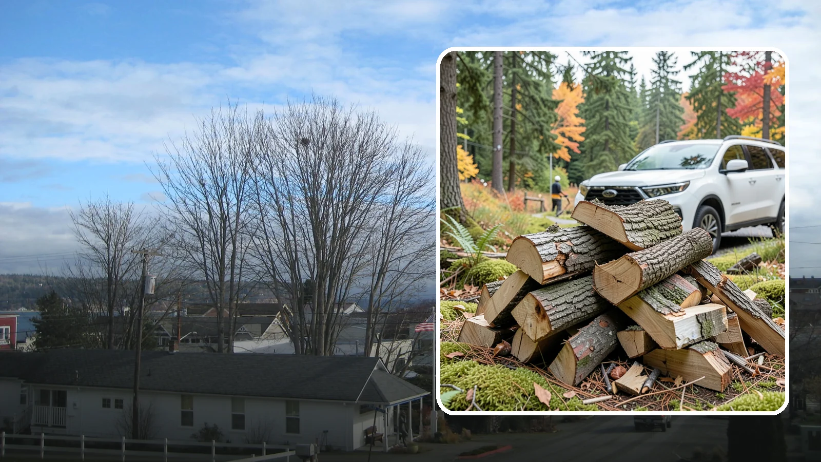 Fatwood in Langley, Island County, WA - Resin-rich fatwood that ignites easily and burns hot to start fires even in soggy conditions.