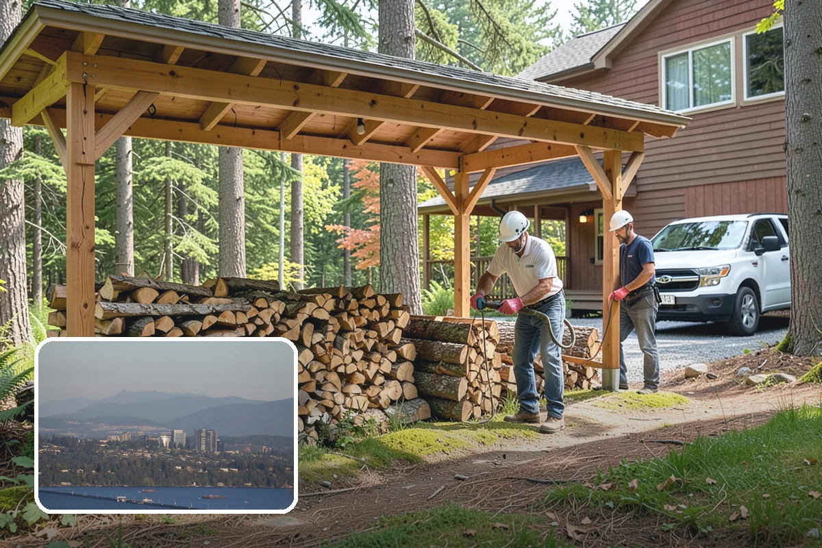 Fatwood in Medina, King County, WA - Resin content ignites quickly and burns hot