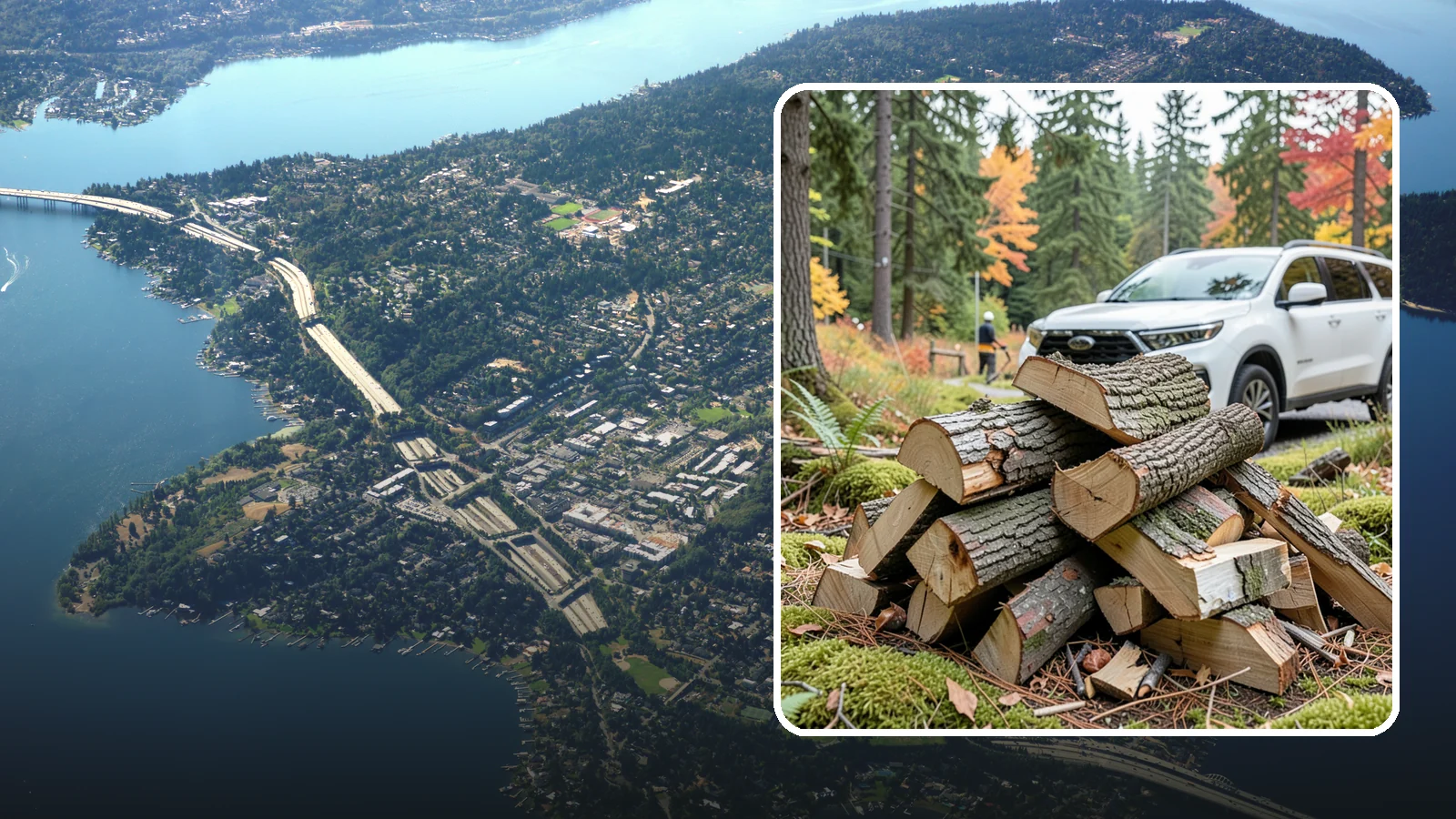 Fatwood in Mercer Island, King County, WA - Resin-rich fatwood that ignites easily and burns hot to start fires even in soggy conditions.