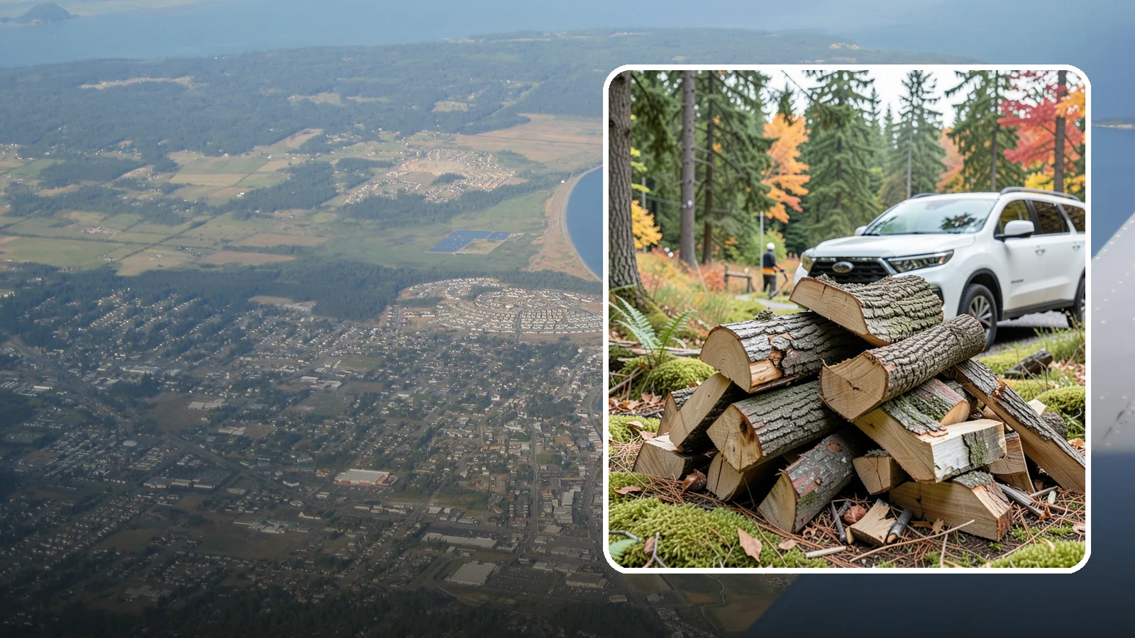 Fatwood in Oak Harbor, Island County, WA - Resin-rich fatwood that ignites easily and burns hot to start fires even in soggy conditions.