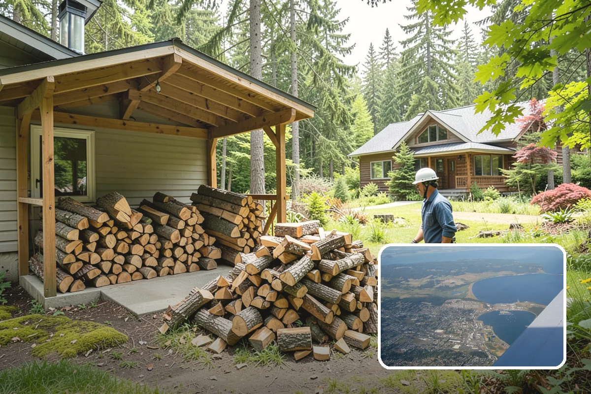 Fatwood in Oak Harbor, Island County, WA - Resin content ignites quickly and burns hot