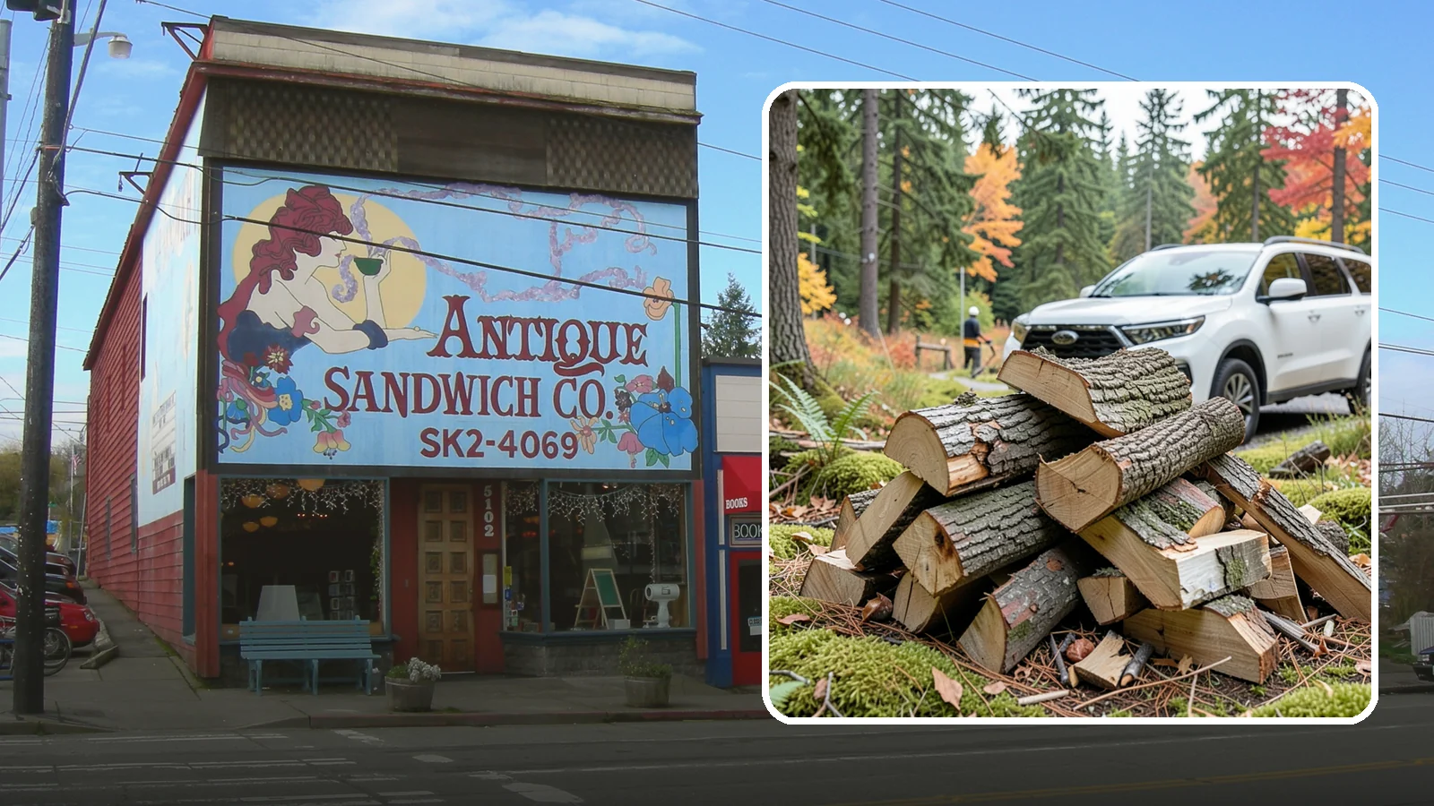 Fatwood in Ruston, Pierce County, WA - Resin-rich fatwood that ignites easily and burns hot to start fires even in soggy conditions.