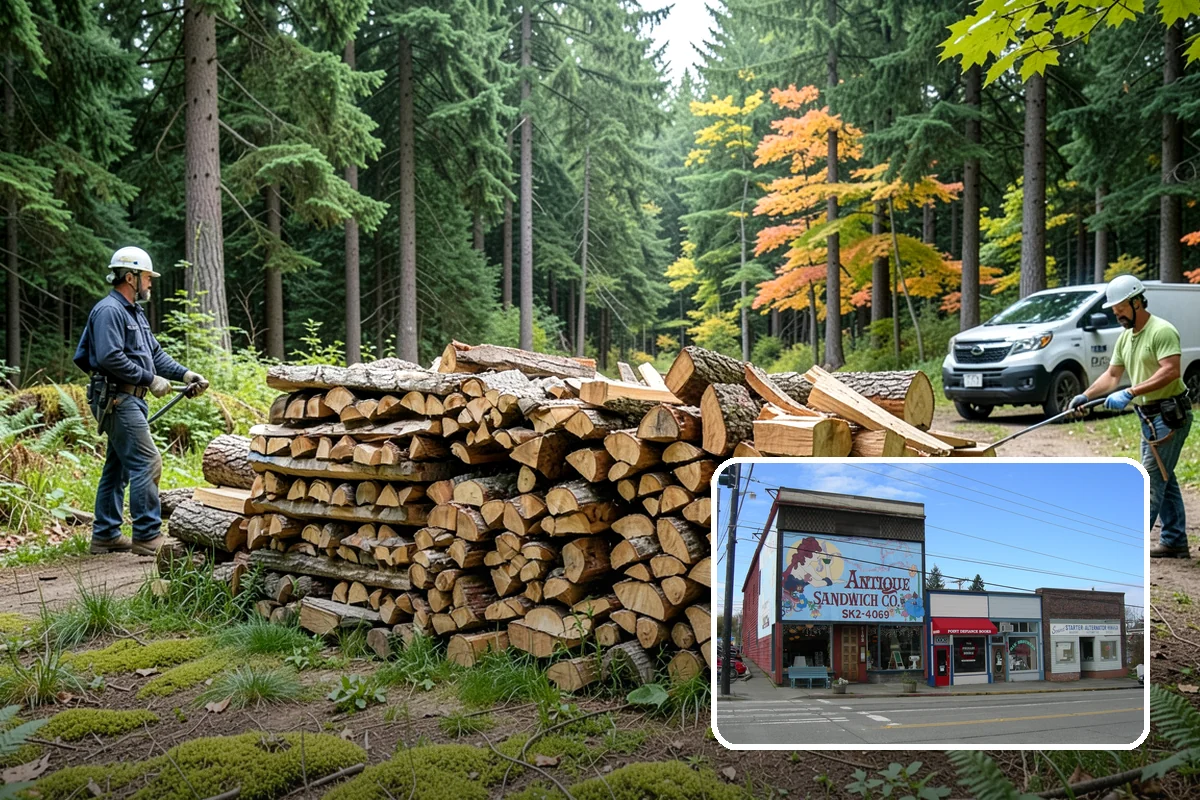 Fatwood in Ruston, Pierce County, WA - Resin content ignites quickly and burns hot