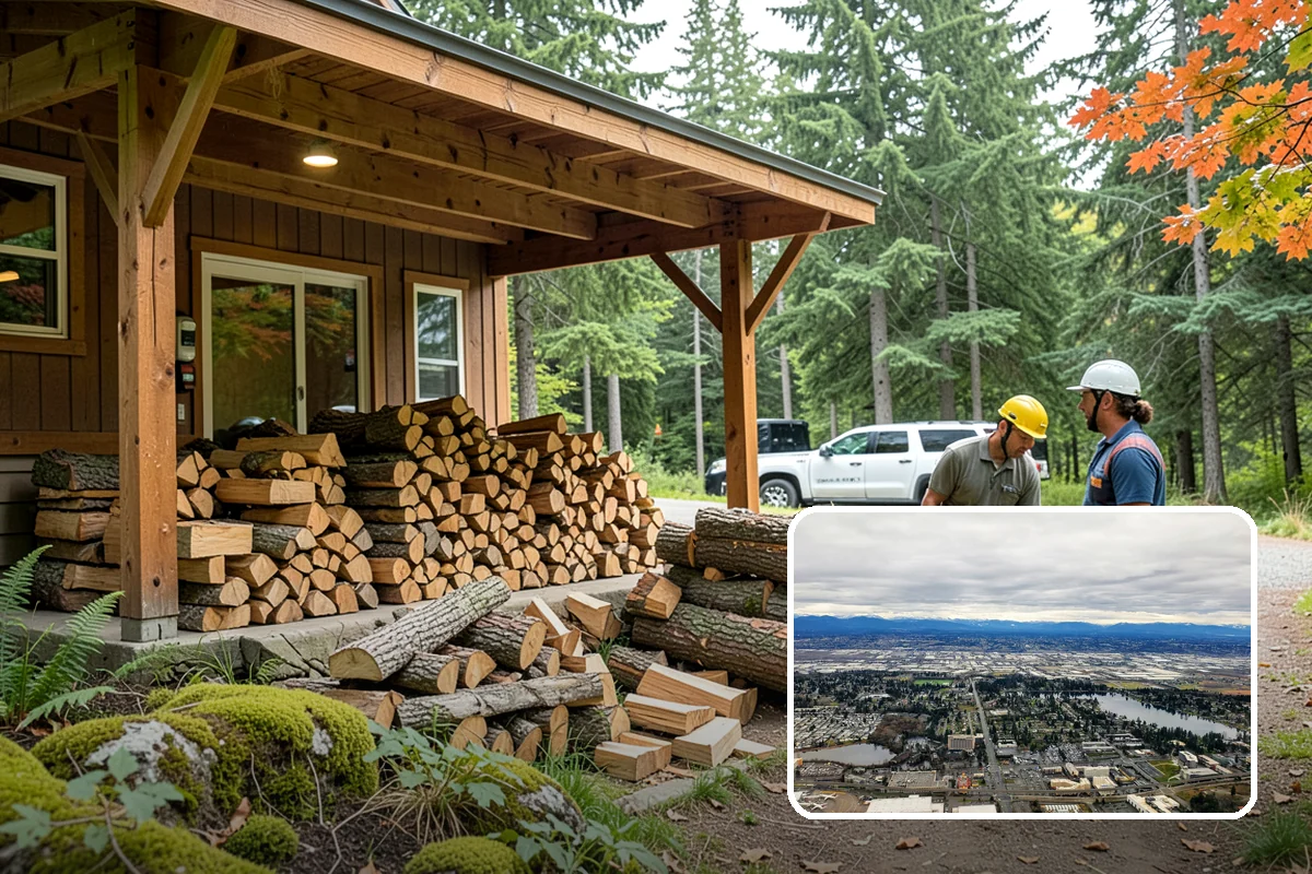 Fatwood in SeaTac, King County, WA - Resin content ignites quickly and burns hot