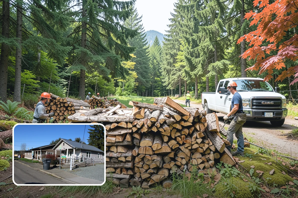 Fatwood in South Prairie, Pierce County, WA - Resin content ignites quickly and burns hot