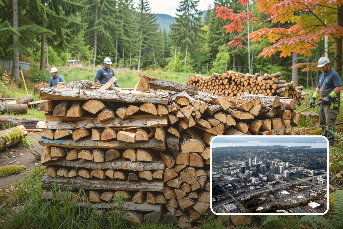 Fire Pit Venue Firewood in Bellevue, King County, WA - Steady supply so every pit is always ready