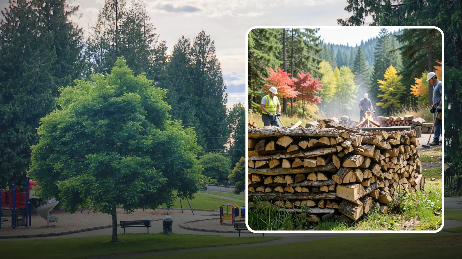 Fire Pit Venue Firewood in Bonney Lake, Pierce County, WA - We keep Pacific Northwest fire pit venues stocked with seasoned firewood so every gathering space has a fire ready to go.