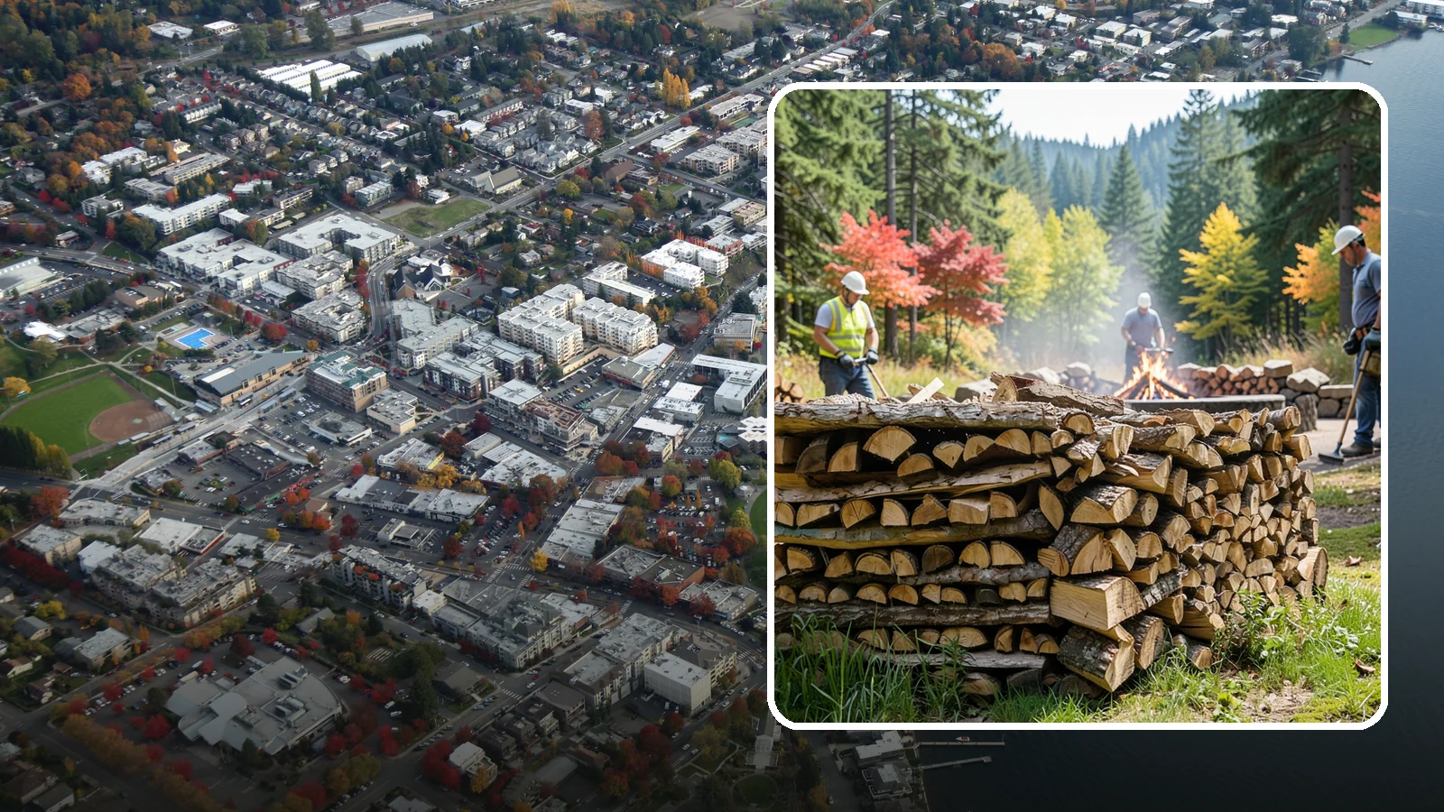 Fire Pit Venue Firewood in Kirkland, King County, WA - We keep Pacific Northwest fire pit venues stocked with seasoned firewood so every gathering space has a fire ready to go.