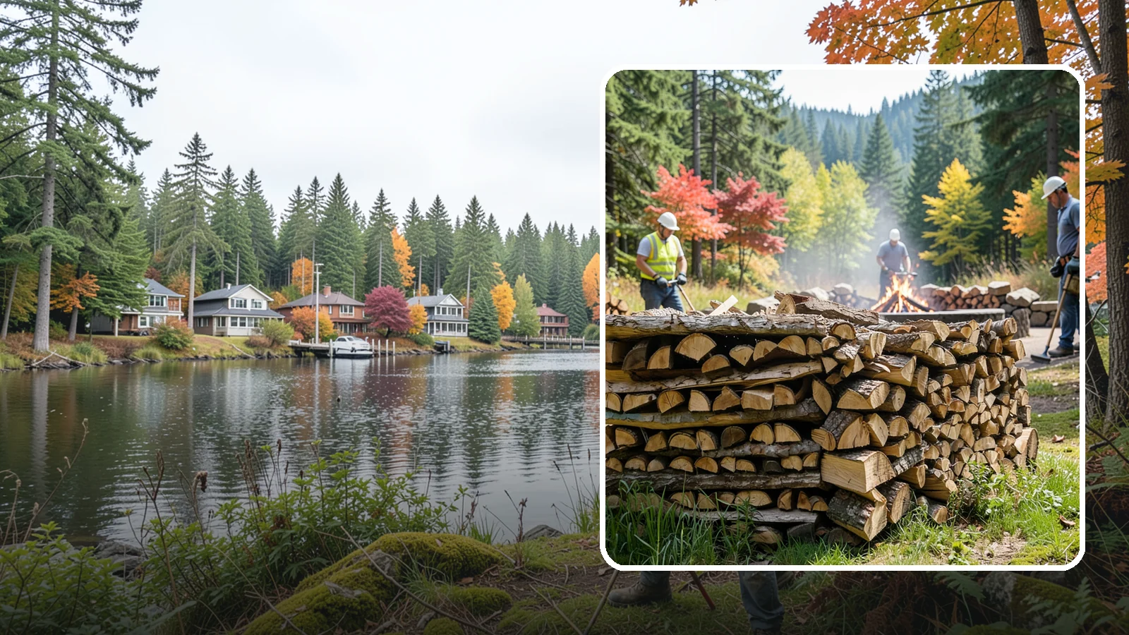Fire Pit Venue Firewood in La Conner, Skagit County, WA - We keep Pacific Northwest fire pit venues stocked with seasoned firewood so every gathering space has a fire ready to go.