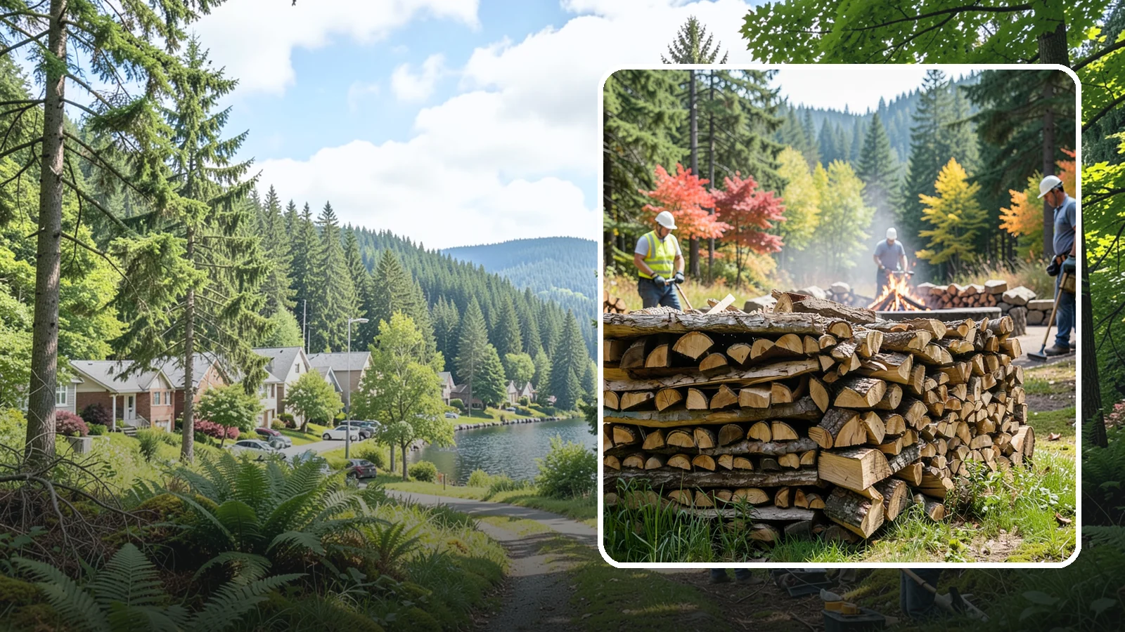 Fire Pit Venue Firewood in Lake Forest Park, King County, WA - We keep Pacific Northwest fire pit venues stocked with seasoned firewood so every gathering space has a fire ready to go.