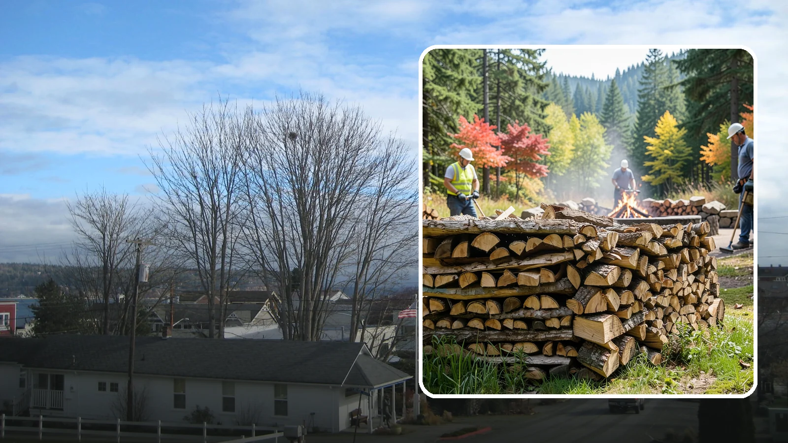 Fire Pit Venue Firewood in Langley, Island County, WA - We keep Pacific Northwest fire pit venues stocked with seasoned firewood so every gathering space has a fire ready to go.