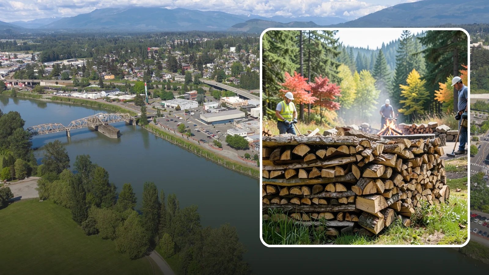 Fire Pit Venue Firewood in Mount Vernon, Skagit County, WA - We keep Pacific Northwest fire pit venues stocked with seasoned firewood so every gathering space has a fire ready to go.