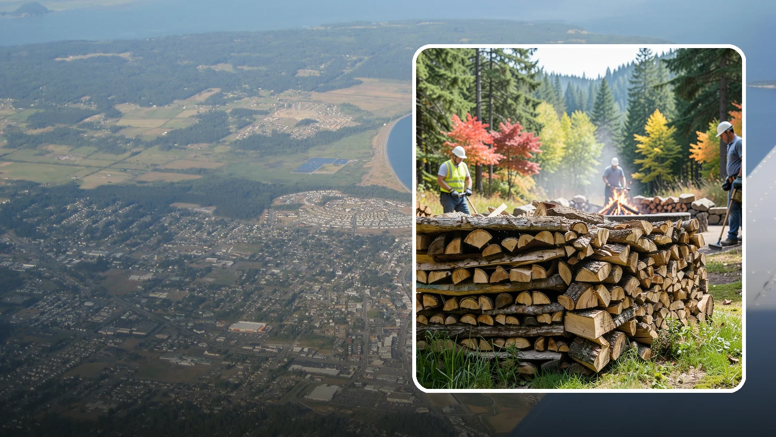 Fire Pit Venue Firewood in Oak Harbor, Island County, WA - We keep Pacific Northwest fire pit venues stocked with seasoned firewood so every gathering space has a fire ready to go.