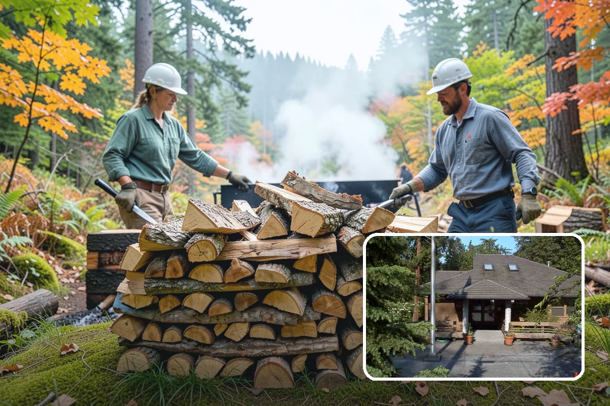Fire Pit Venue Firewood in Yarrow Point, King County, WA - Steady supply so every pit is always ready