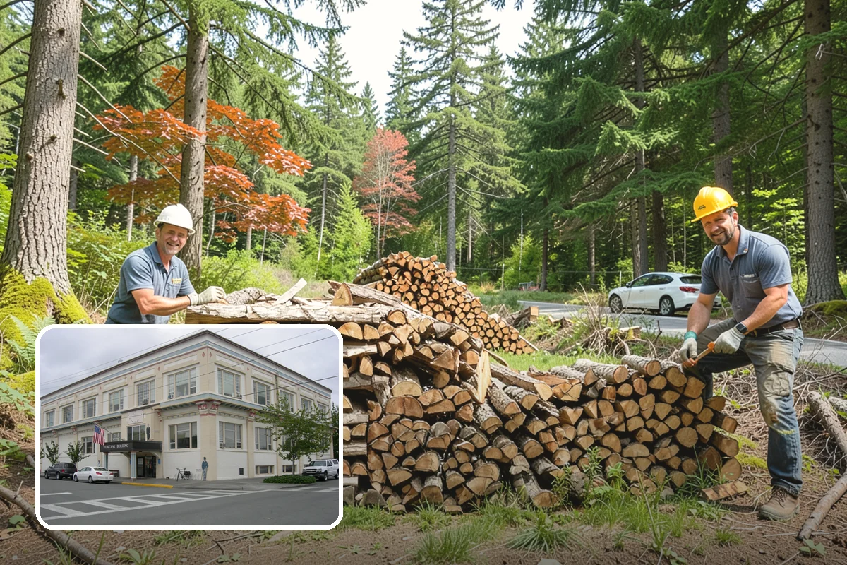 Fireplace-Size Firewood in Anacortes, Skagit County, WA - Sized for traditional open fireplaces