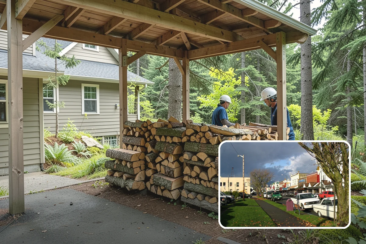 Fireplace-Size Firewood in Arlington, Snohomish County, WA - Sized for traditional open fireplaces
