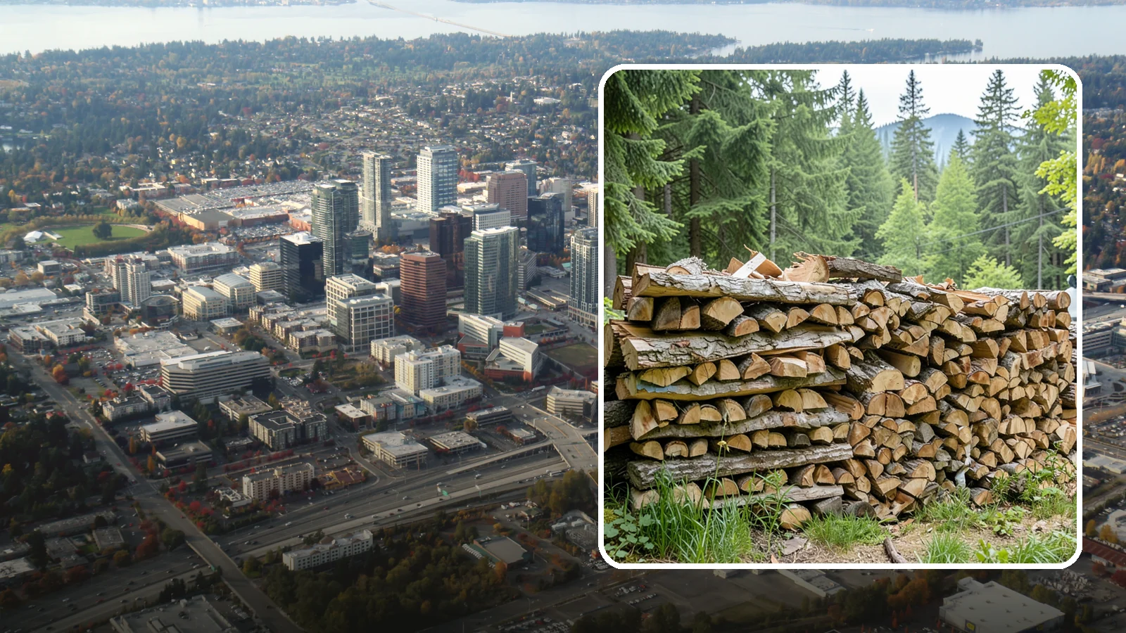 Fireplace-Size Firewood in Bellevue, King County, WA - Firewood cut to a comfortable fireplace length for easy loading and an even burn.