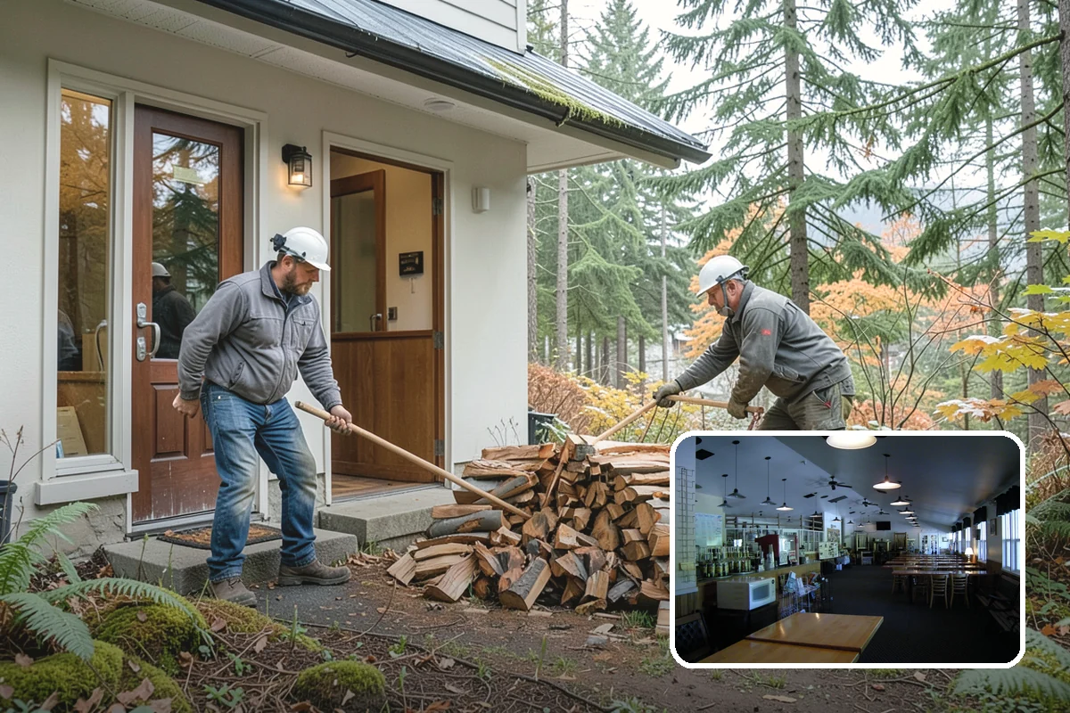 Fireplace-Size Firewood in Black Diamond, King County, WA - Sized for traditional open fireplaces