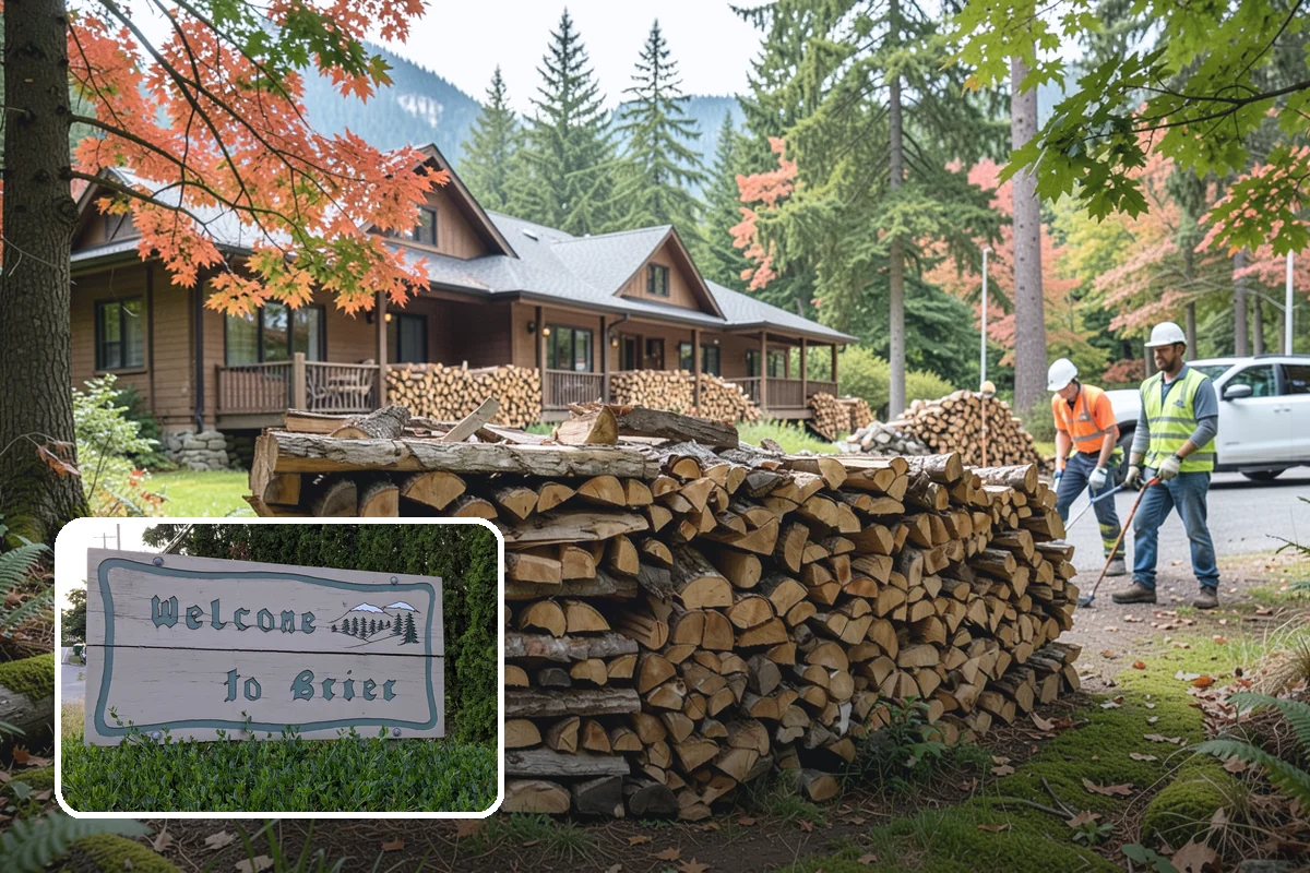 Fireplace-Size Firewood in Brier, Snohomish County, WA - Sized for traditional open fireplaces