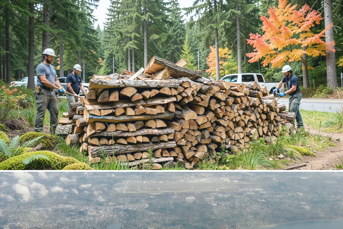 Fireplace-Size Firewood in Burien, King County, WA - Buy in late summer or early fall so your fireplace wood is seasoned and ready for the cold months.