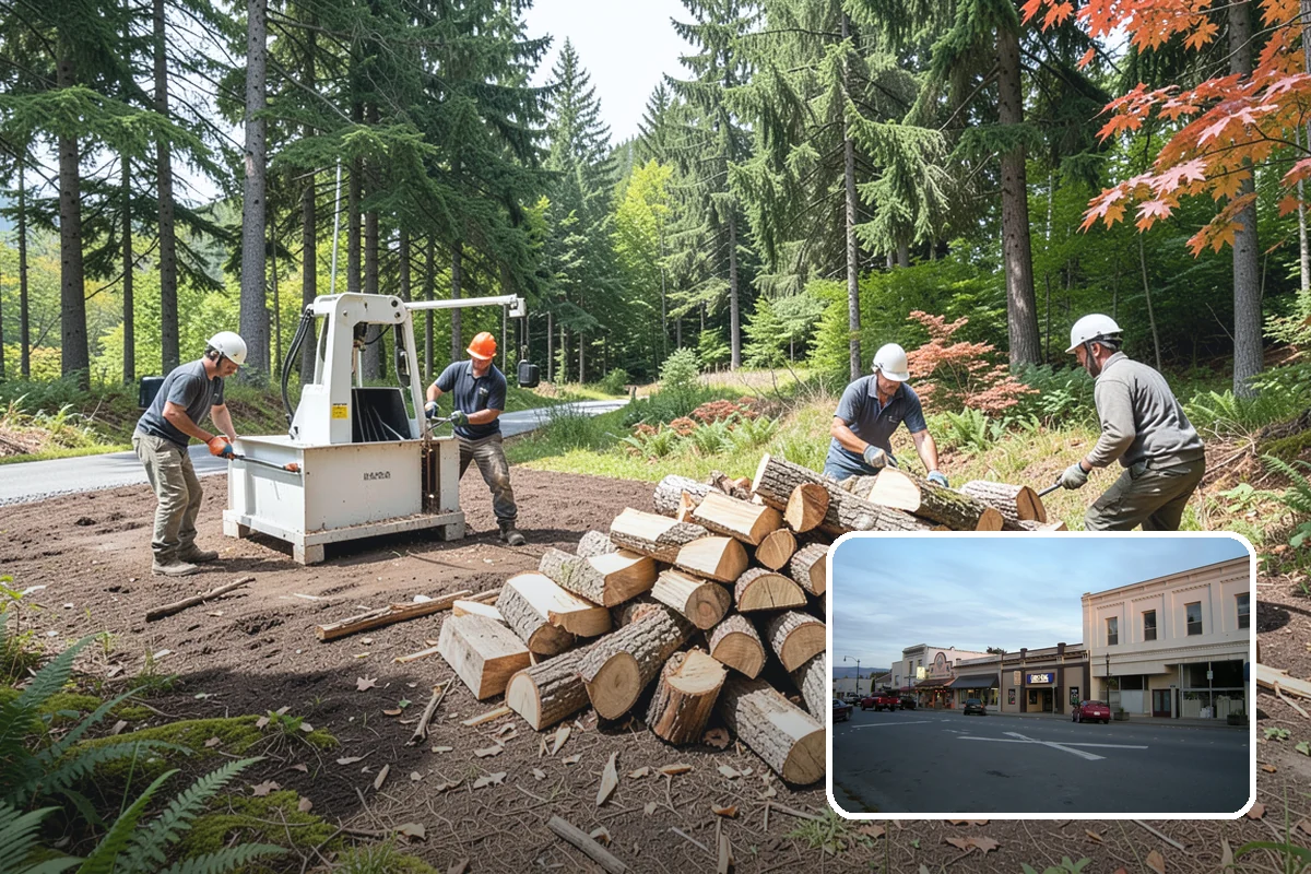 Fireplace-Size Firewood in Burlington, Skagit County, WA - Sized for traditional open fireplaces