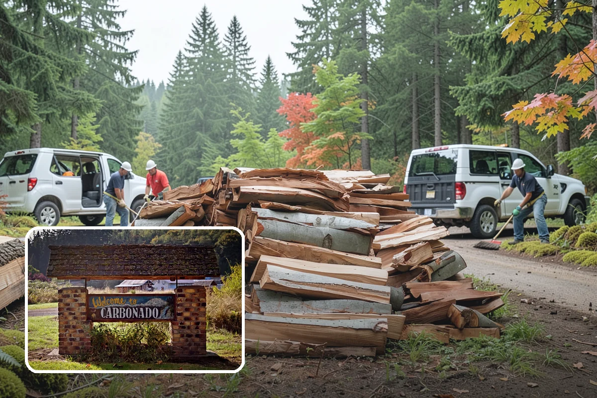 Fireplace-Size Firewood in Carbonado, Pierce County, WA - Sized for traditional open fireplaces