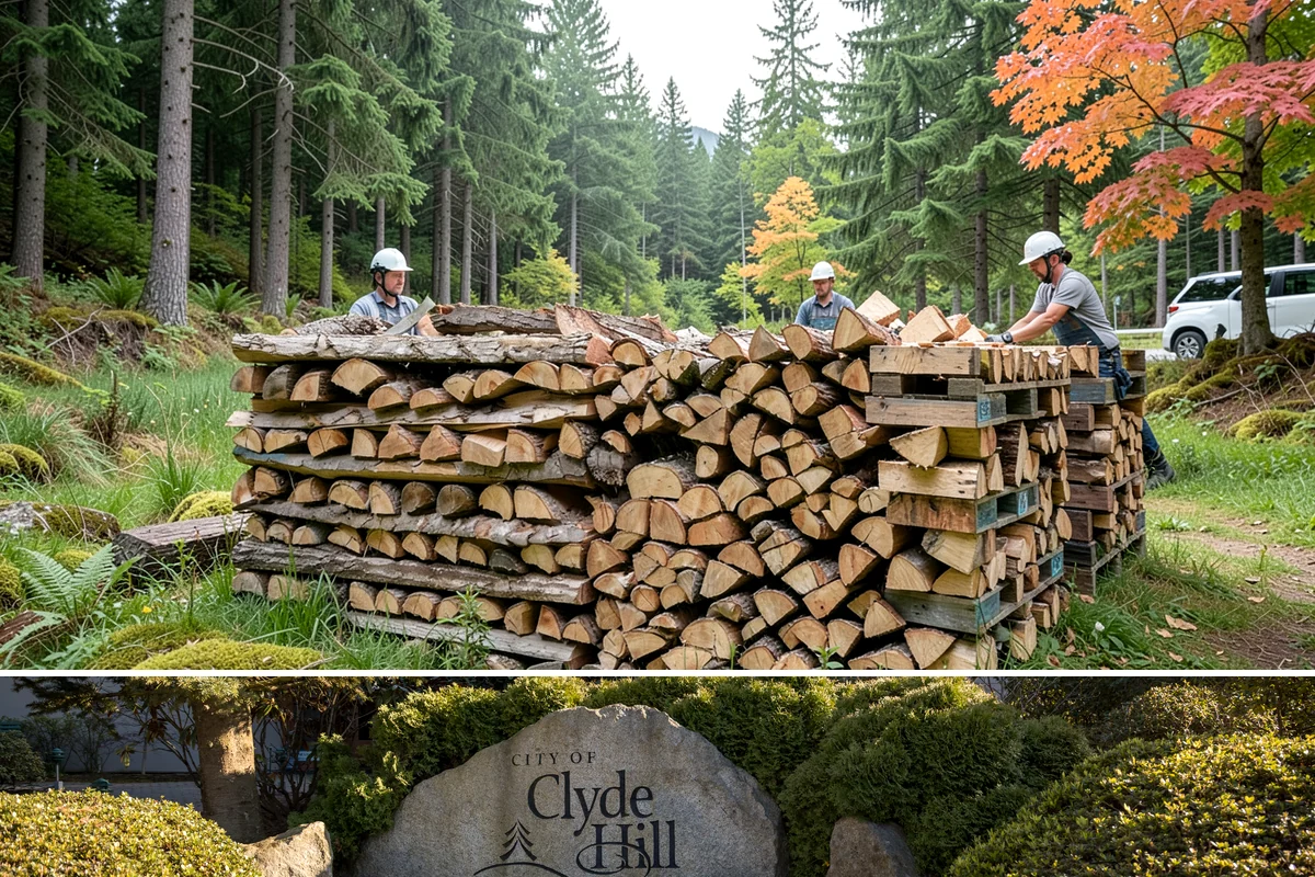 Fireplace-Size Firewood in Clyde Hill, King County, WA - Buy in late summer or early fall so your fireplace wood is seasoned and ready for the cold months.