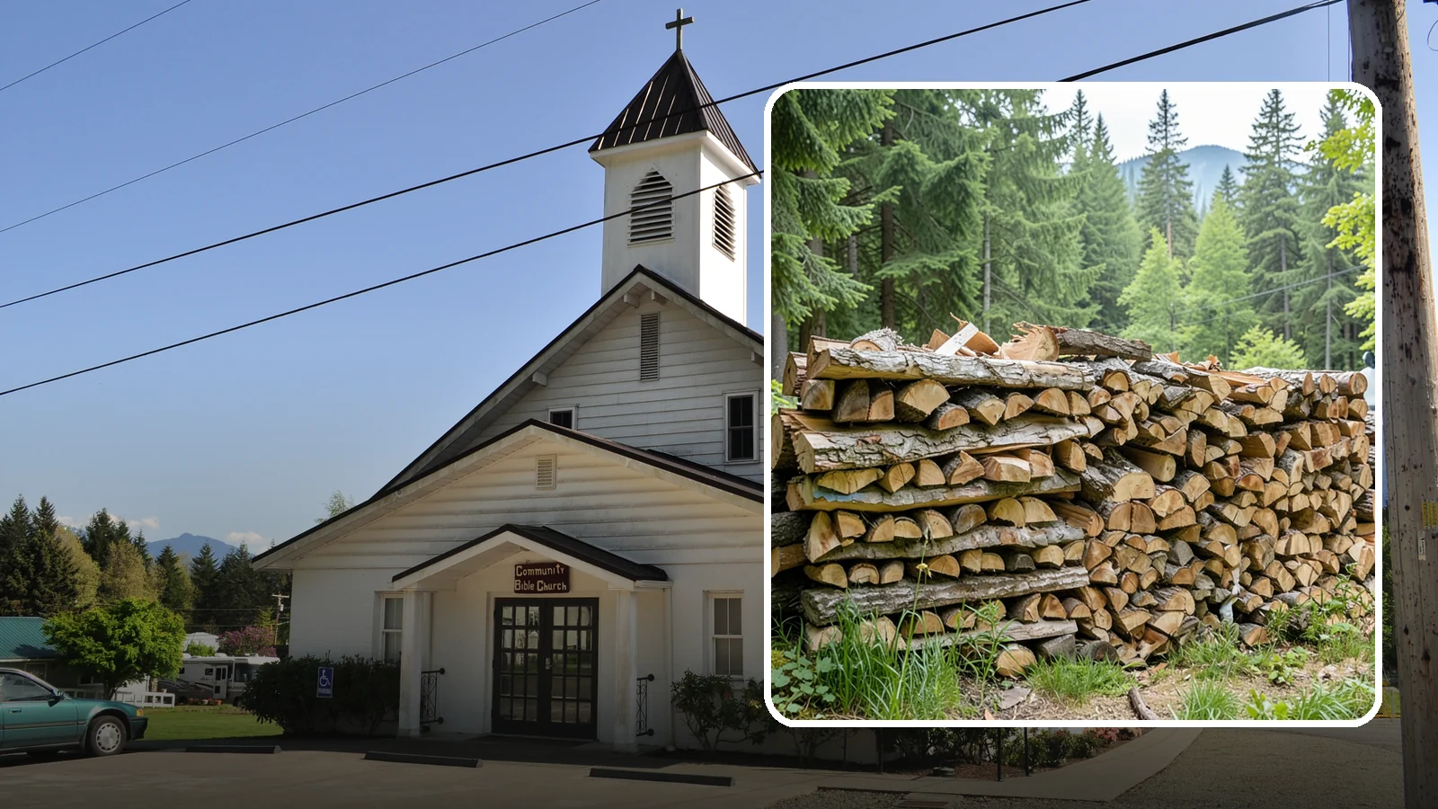 Fireplace-Size Firewood in Concrete, Skagit County, WA - Firewood cut to a comfortable fireplace length for easy loading and an even burn.