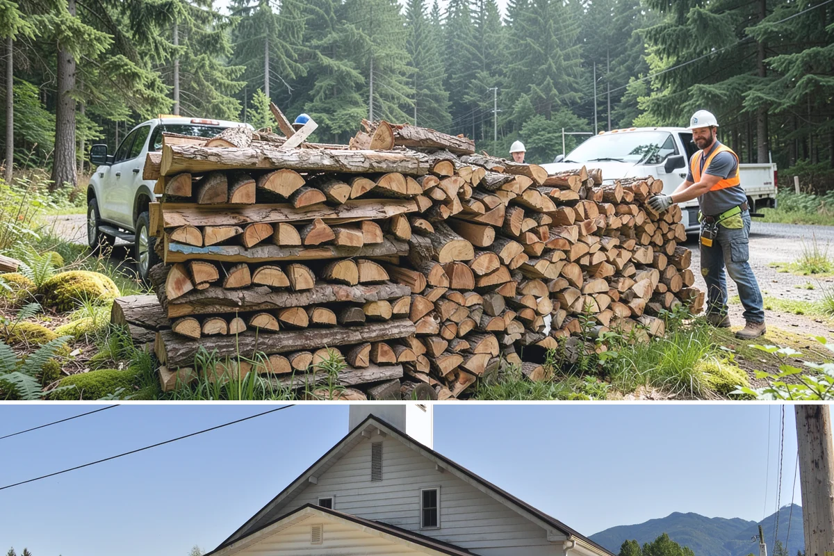 Fireplace-Size Firewood in Concrete, Skagit County, WA - Buy in late summer or early fall so your fireplace wood is seasoned and ready for the cold months.