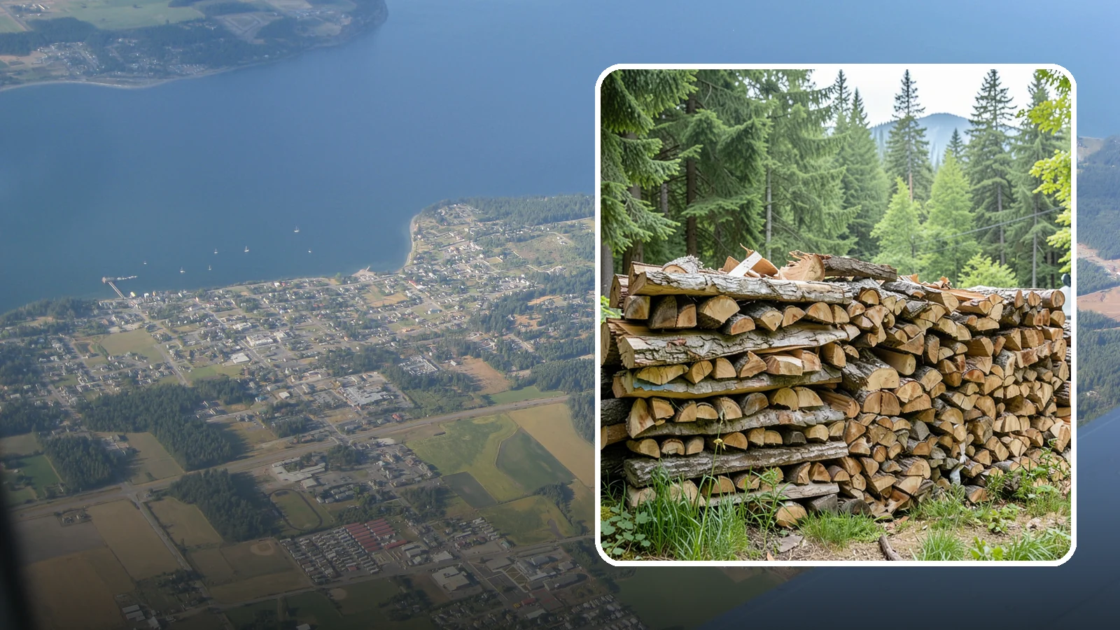 Fireplace-Size Firewood in Coupeville, Island County, WA - Firewood cut to a comfortable fireplace length for easy loading and an even burn.