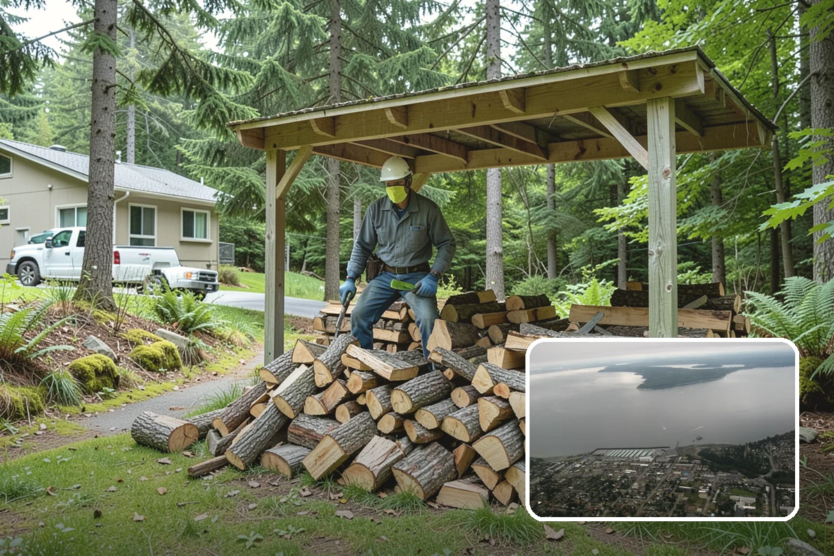 Fireplace-Size Firewood in Des Moines, King County, WA - Sized for traditional open fireplaces