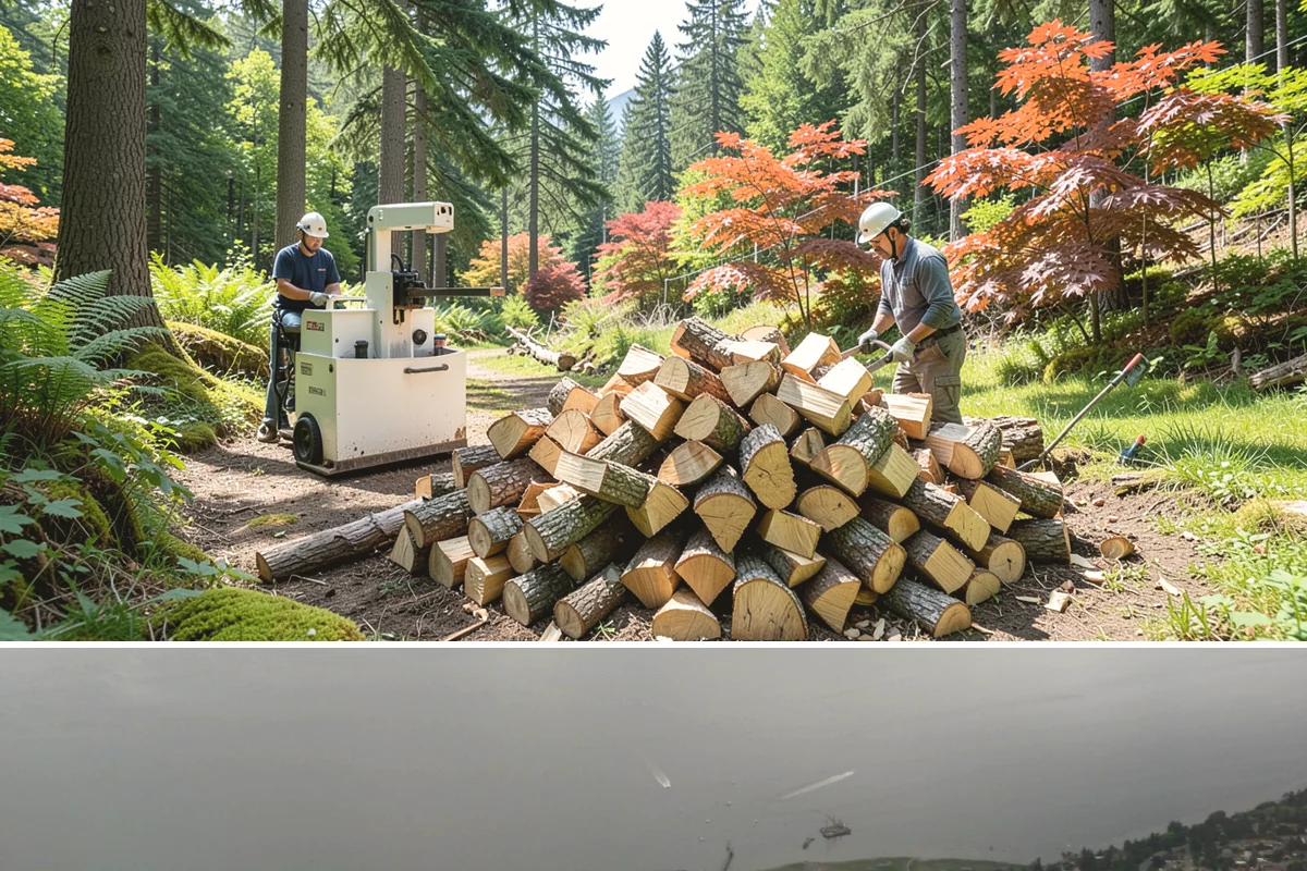 Fireplace-Size Firewood in Des Moines, King County, WA - Buy in late summer or early fall so your fireplace wood is seasoned and ready for the cold months.