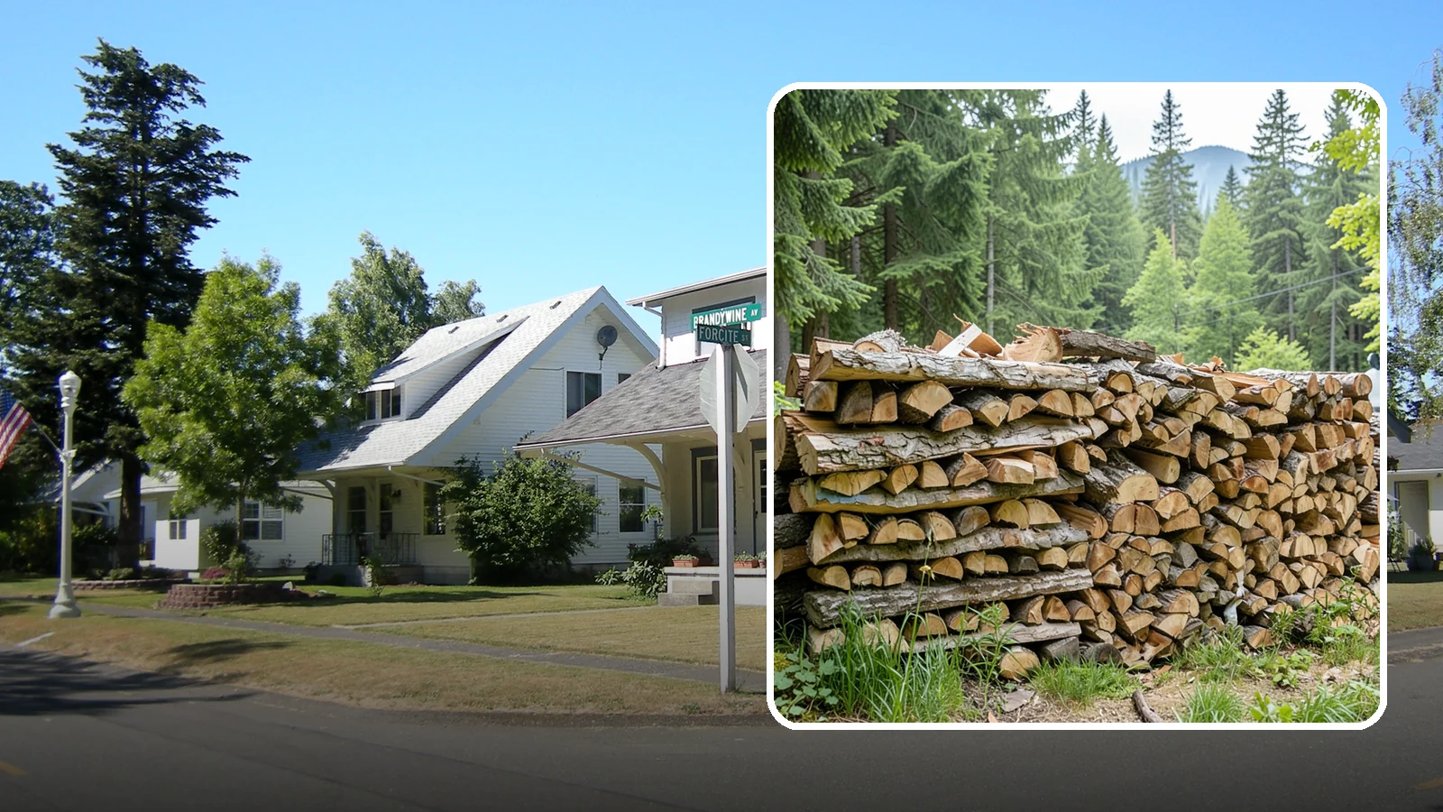Fireplace-Size Firewood in DuPont, Pierce County, WA - Firewood cut to a comfortable fireplace length for easy loading and an even burn.
