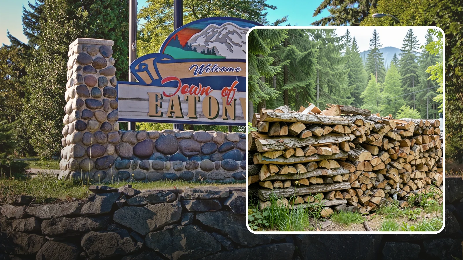 Fireplace-Size Firewood in Eatonville, Pierce County, WA - Firewood cut to a comfortable fireplace length for easy loading and an even burn.
