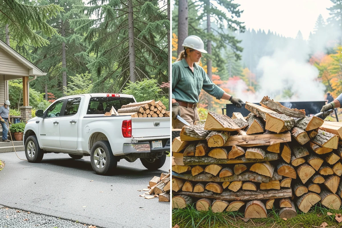 Fireplace-Size Firewood in Eatonville, Pierce County, WA - Confirm your fireplace dimensions and volume