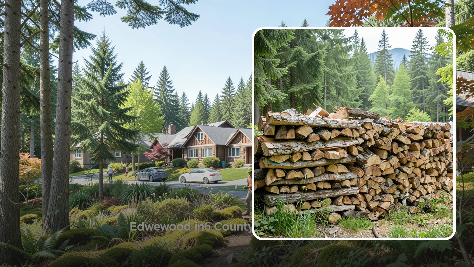 Fireplace-Size Firewood in Edgewood, WA - Firewood cut to a comfortable fireplace length for easy loading and an even burn.