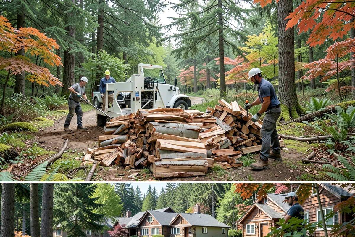 Fireplace-Size Firewood in Edgewood, WA - Buy in late summer or early fall so your fireplace wood is seasoned and ready for the cold months.