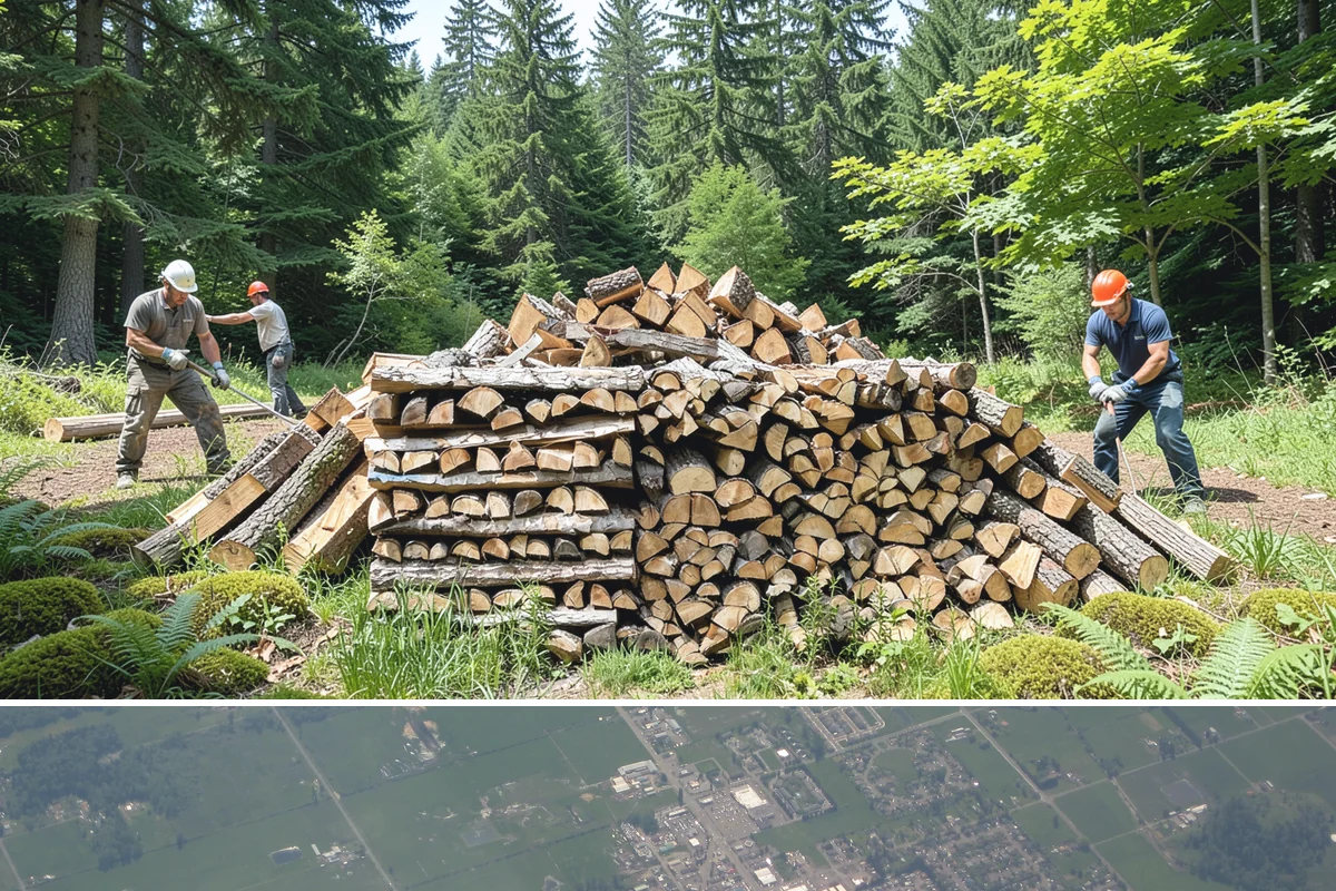 Fireplace-Size Firewood in Enumclaw, King County, WA - Buy in late summer or early fall so your fireplace wood is seasoned and ready for the cold months.