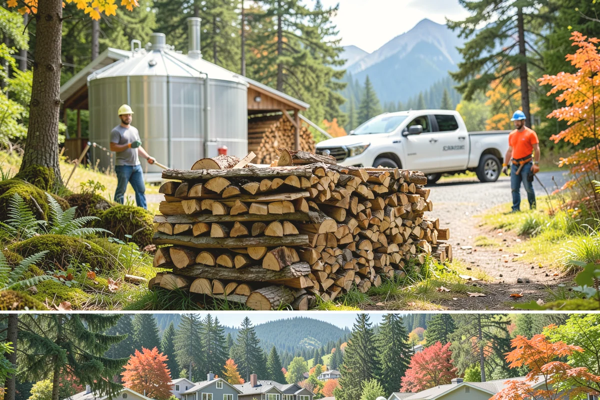 Fireplace-Size Firewood in Fircrest, Pierce County, WA - Buy in late summer or early fall so your fireplace wood is seasoned and ready for the cold months.