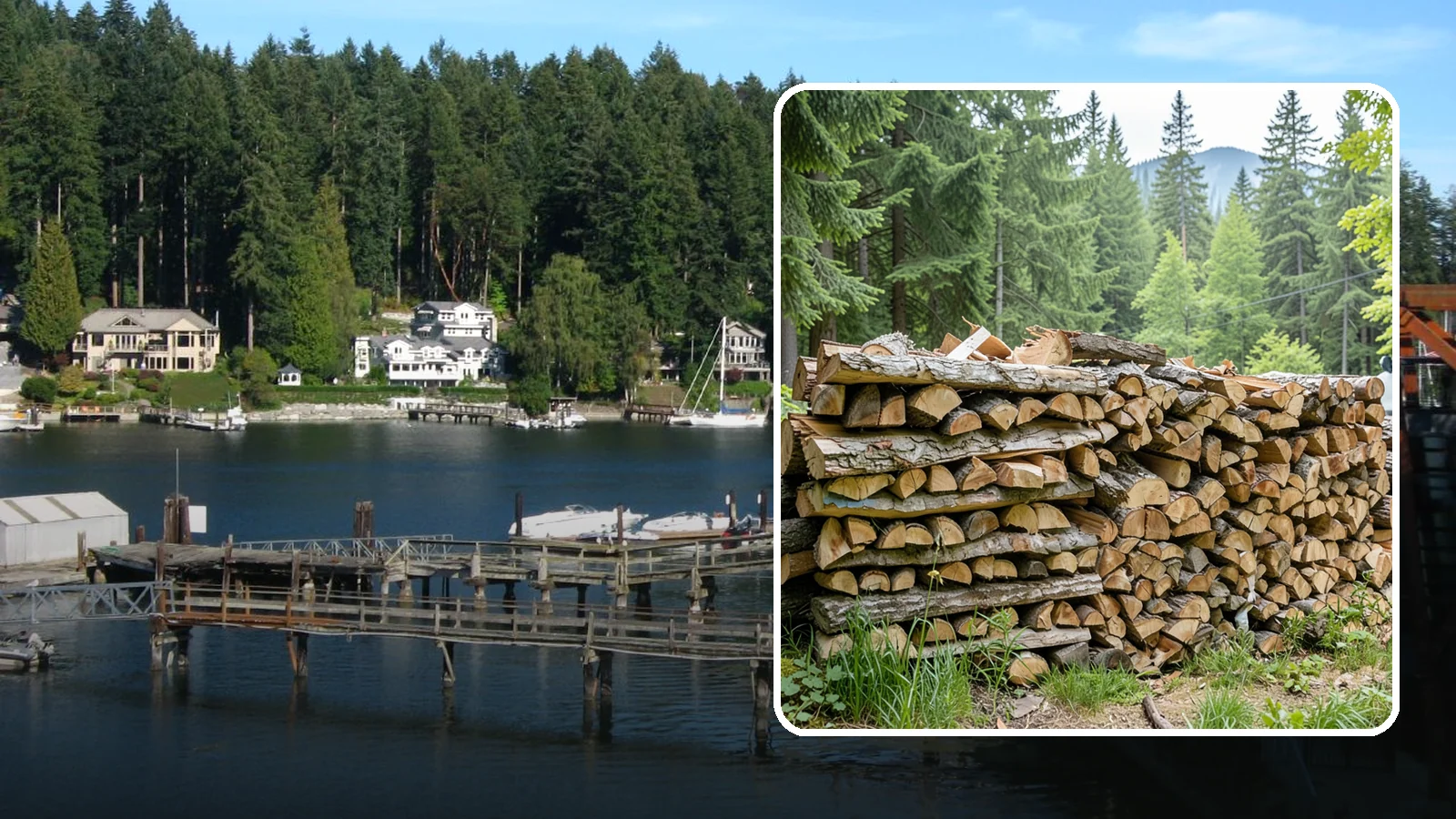 Fireplace-Size Firewood in Gig Harbor, Pierce County, WA - Firewood cut to a comfortable fireplace length for easy loading and an even burn.