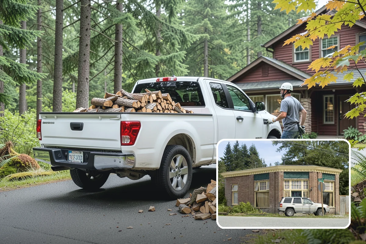 Fireplace-Size Firewood in Hamilton, Skagit County, WA - Sized for traditional open fireplaces