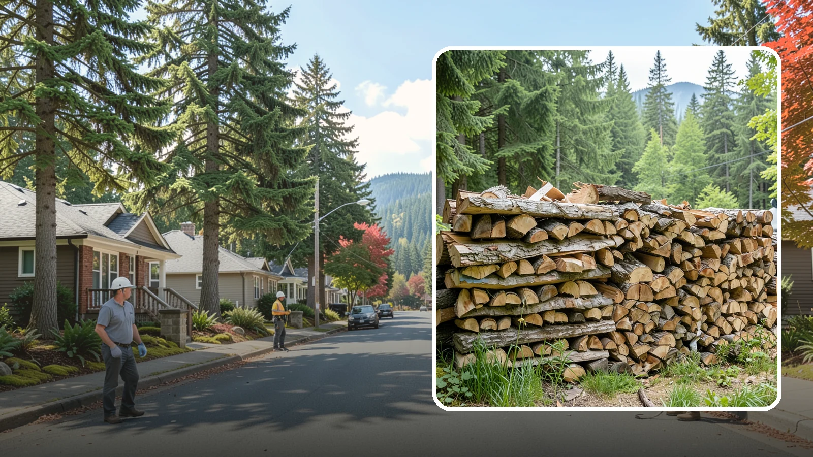 Fireplace-Size Firewood in Hunts Point, King County, WA - Firewood cut to a comfortable fireplace length for easy loading and an even burn.