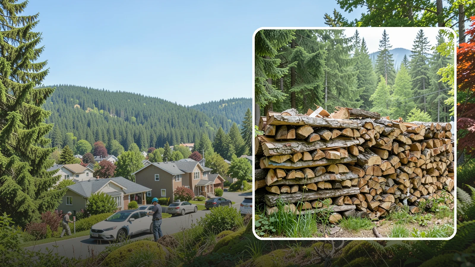Fireplace-Size Firewood in Index, Snohomish County, WA - Firewood cut to a comfortable fireplace length for easy loading and an even burn.
