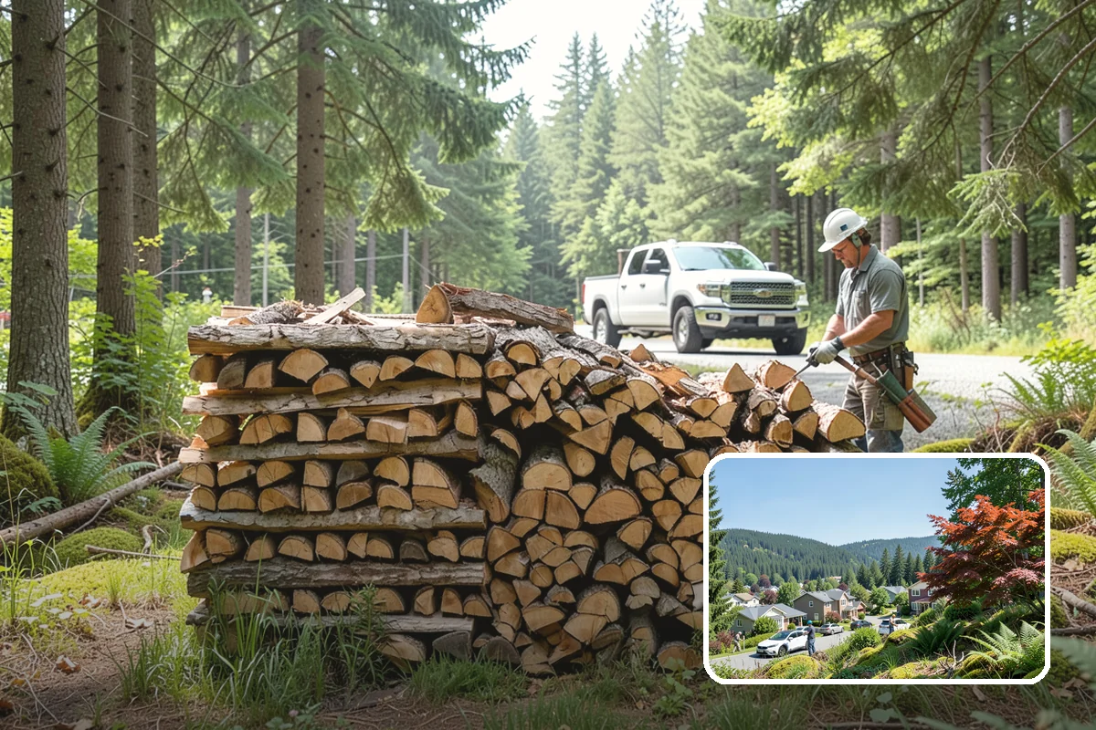 Fireplace-Size Firewood in Index, Snohomish County, WA - Sized for traditional open fireplaces